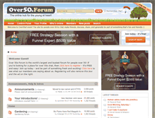 Tablet Screenshot of over50sforum.com